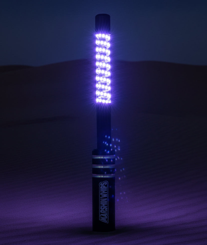 Marshin Whips V2 Black Out LED Whip Set