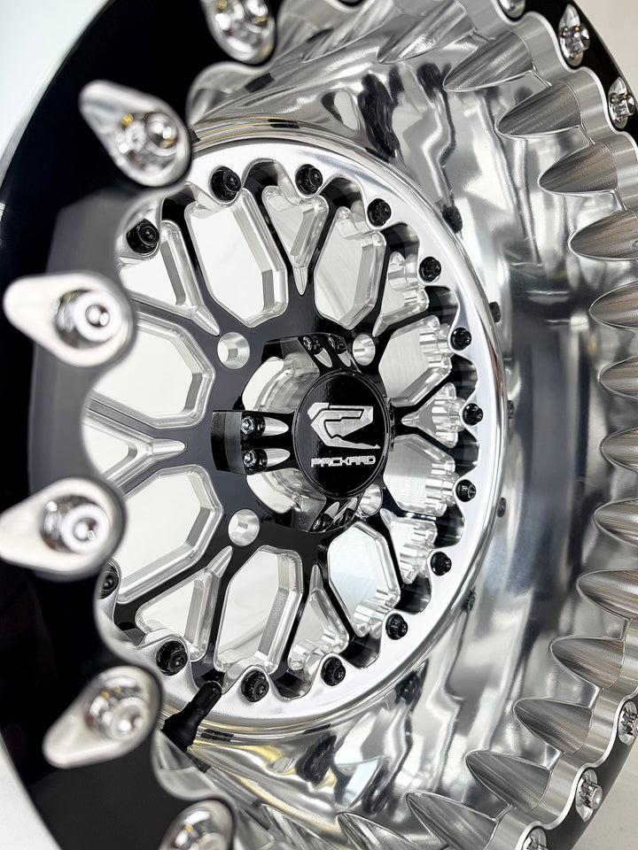 Wishbone - FF Forged Polished Beadlock - Gloss Black