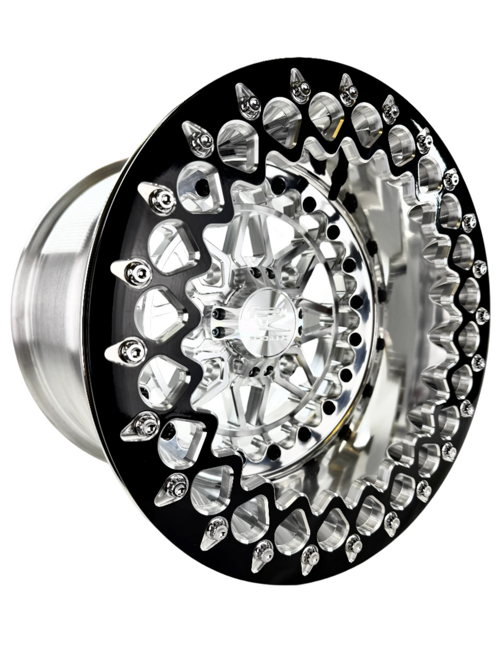 Apollo - FF Forged Polished Beadlock - Silver complete UTV wheel
