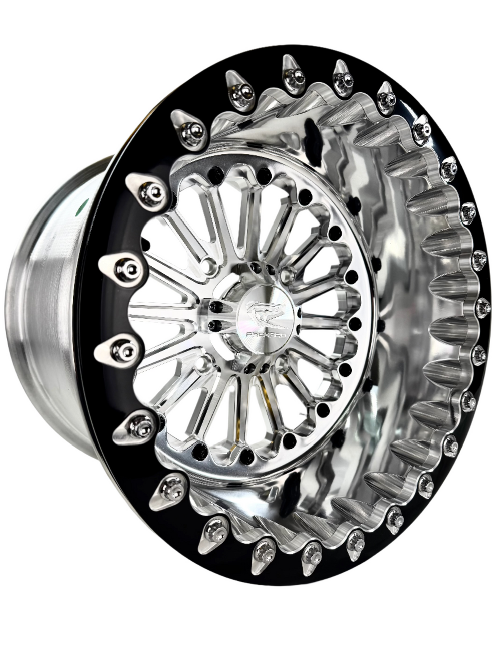 Element - FF Forged Polished Beadlock - Silver complete UTV wheel