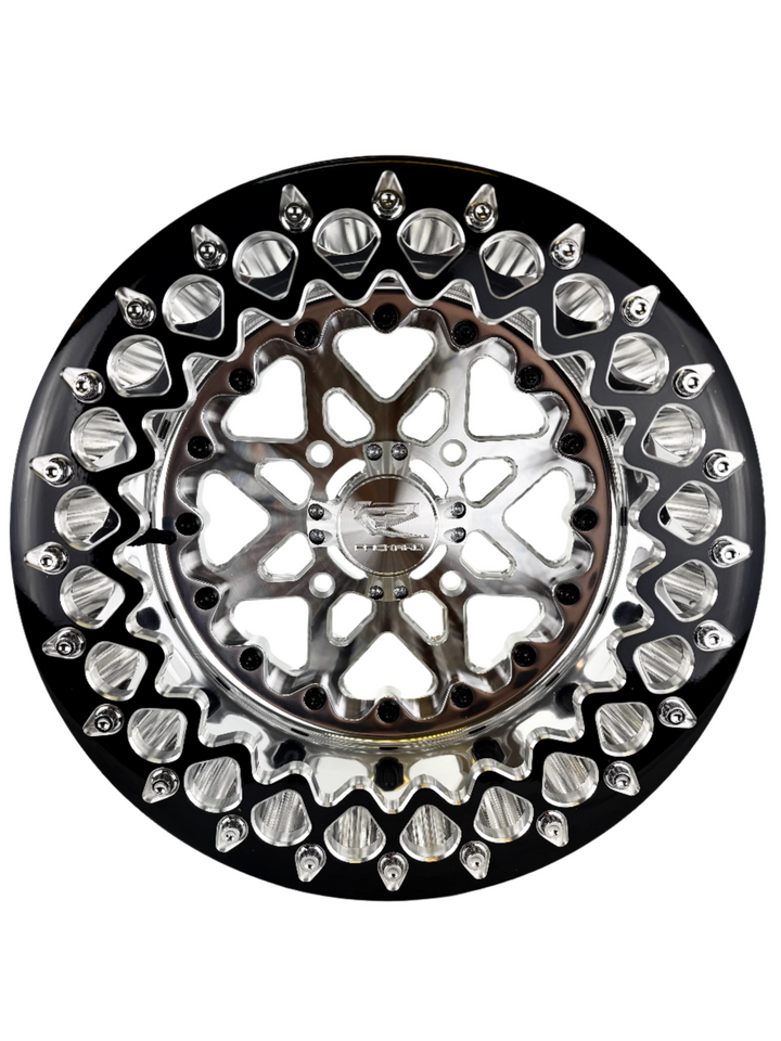 V2- FF Forged Polished Beadlock - Silver