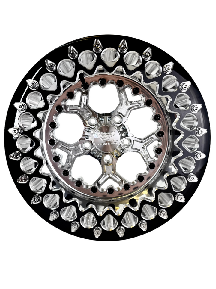 Pro 5 - FF Forged Polished Beadlock - Silver RZR Pro R 5x4.5