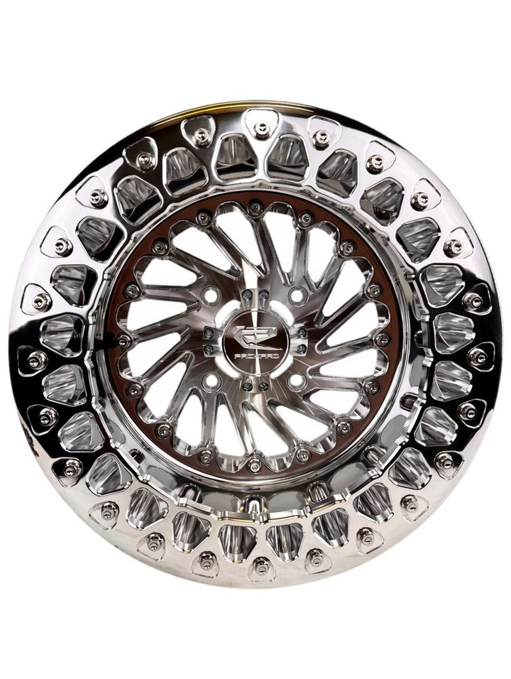 Cyclone - FF Forged Polished Beadlock - Silver - 4x136