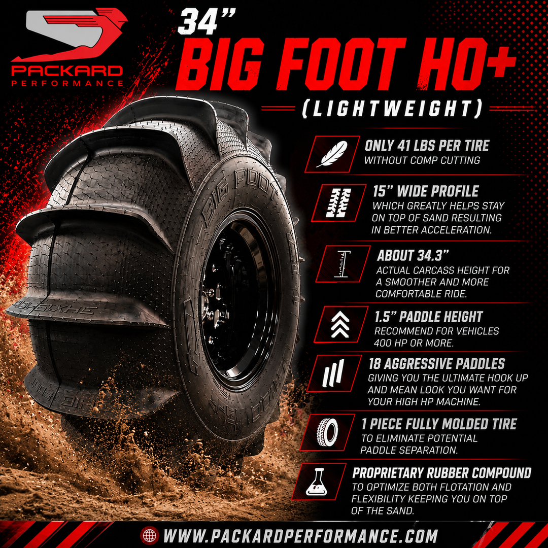 Big Foot HO+ Paddle Tires