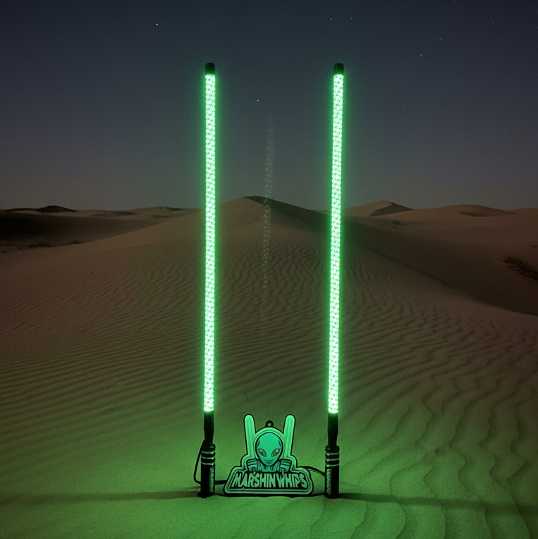 Marshin Whips V2 Black Out LED Whip Set