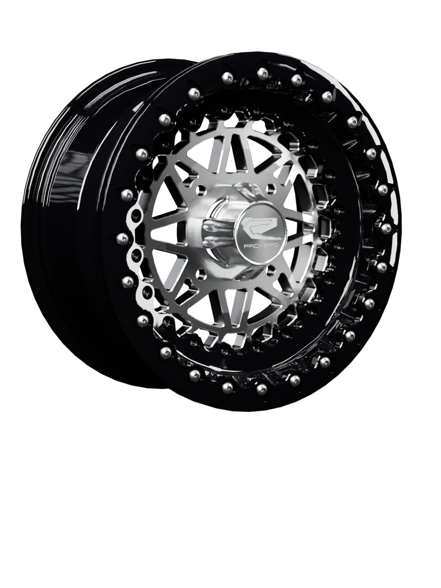 Apollo - FF Forged Beadlock - Silver - 15x7 | 4x136 / Gloss Black V.1 / Spinner cap