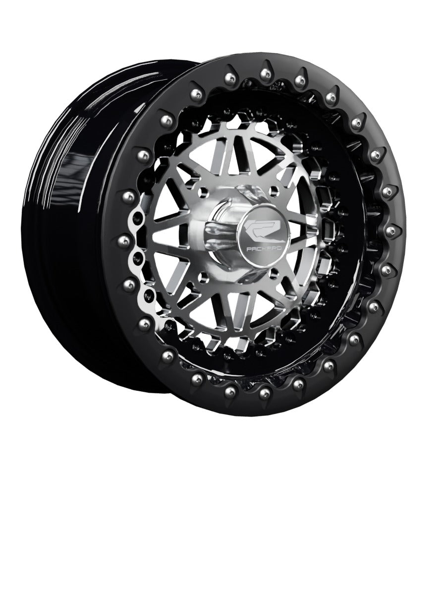 Apollo - FF Forged Beadlock - Silver - 15x7 | 4x136 / Satin Black V.1 / Spinner cap