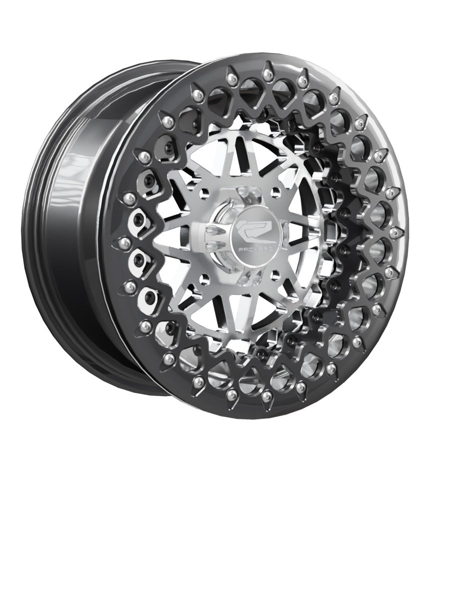 Apollo - FF Forged Beadlock - Silver - 15x7 | 4x136 / Gloss Black V.2