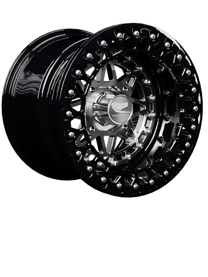 Apollo - FF Forged Beadlock - Silver - 15x11 | 4x136 / Gloss Black V.3 / Spinner cap