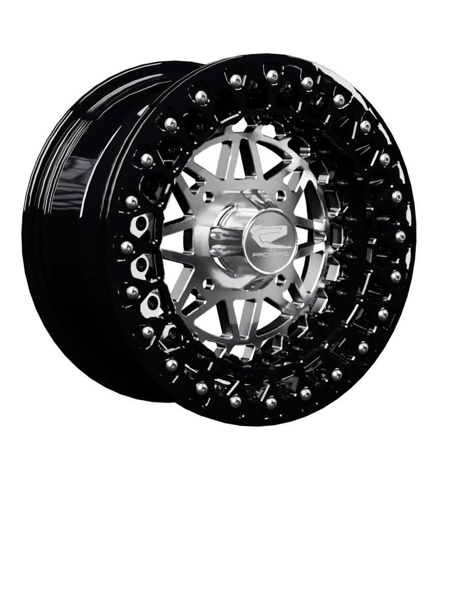 Apollo - FF Forged Beadlock - Silver - 15x7 | 4x136 / Gloss Black V.3 / Spinner cap