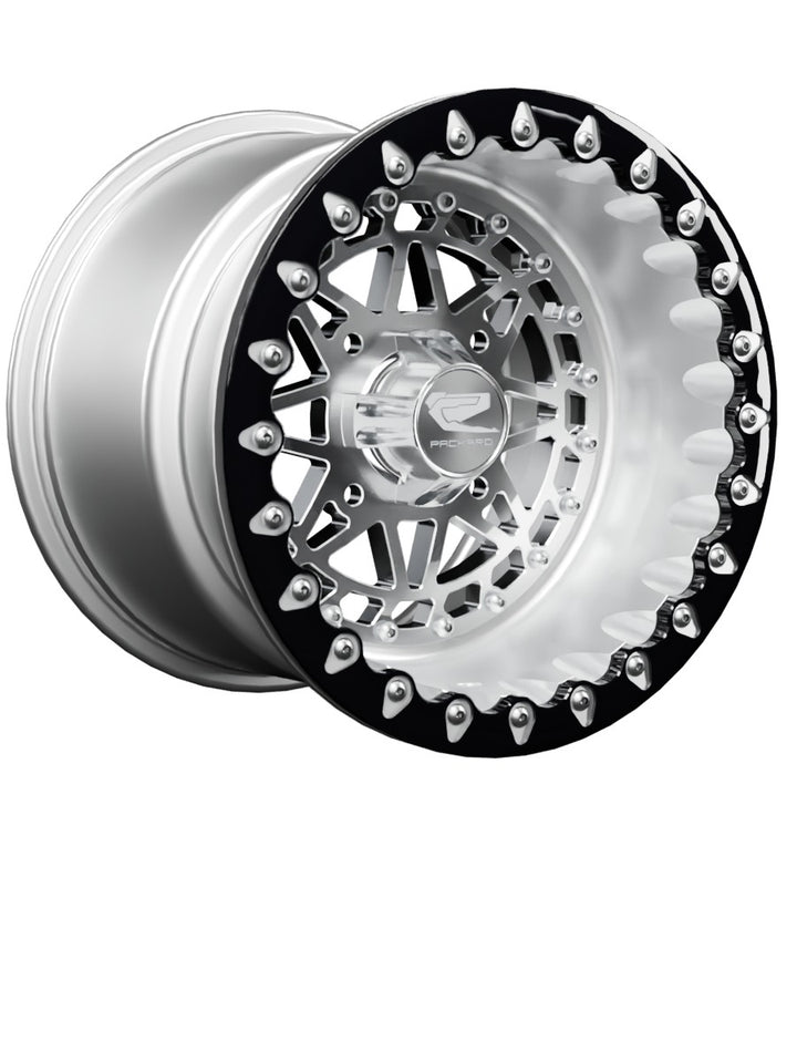 Apollo - FF Forged Polished Beadlock - Silver - 15x11 | 4x136 / Contrast Machined V.1 / Spinner cap