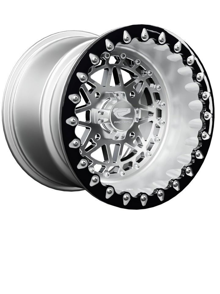 Apollo - FF Forged Polished Beadlock - Silver - 15x11 | 4x136 / Contrast Machined V.1