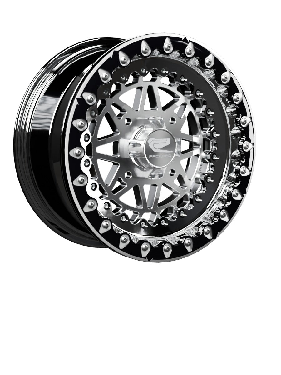 Apollo - FF Forged Polished Beadlock - Silver - 15x7 | 4x136 / Contrast Machined V.1