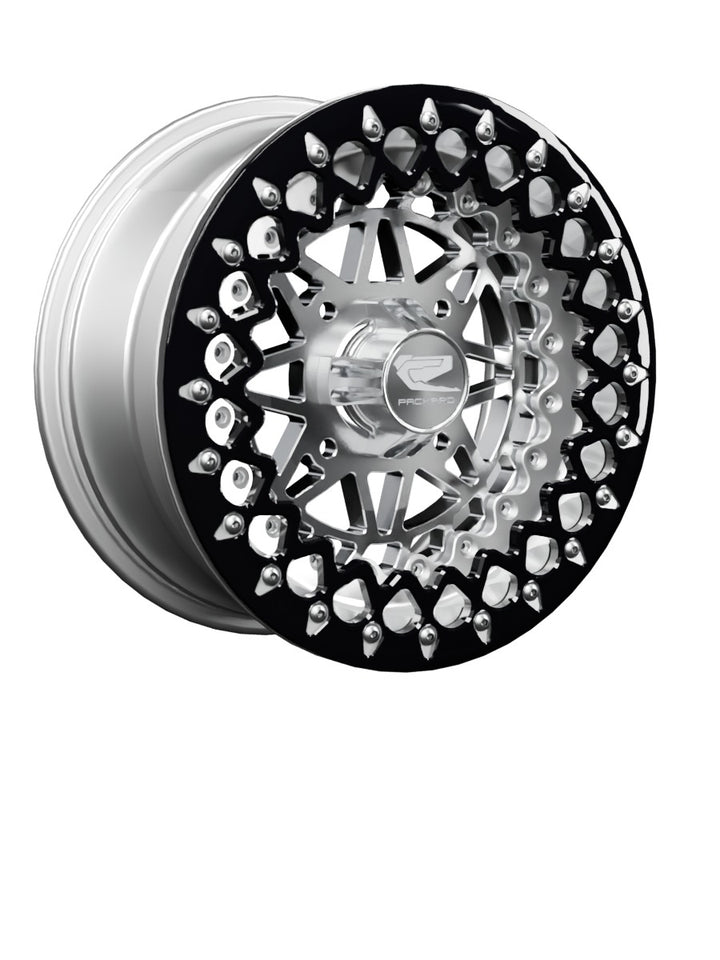 Apollo - FF Forged Polished Beadlock - Silver - 15x7 | 4x136 / Contrast Machined V.2 / Spinner cap