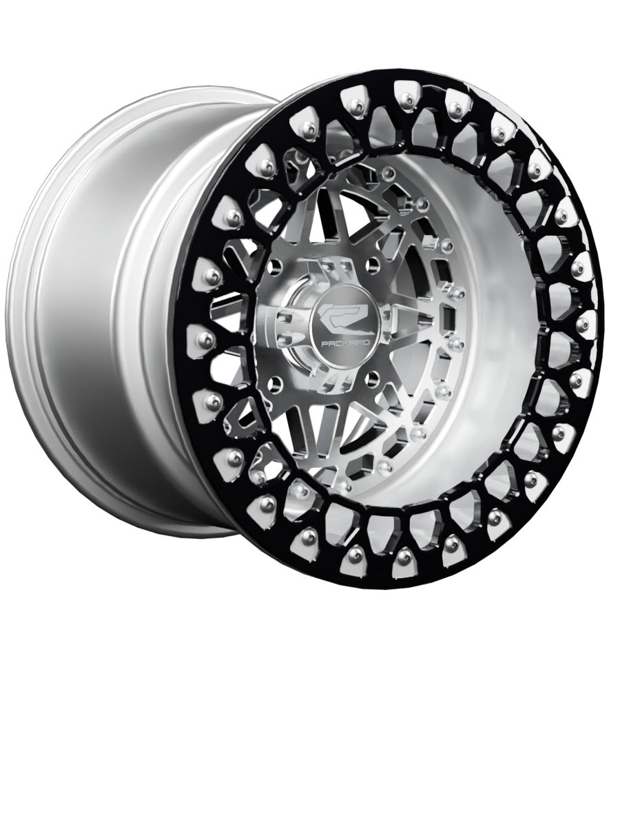 Apollo - FF Forged Polished Beadlock - Silver - 15x11 | 4x136 / Contrast Machined V.3