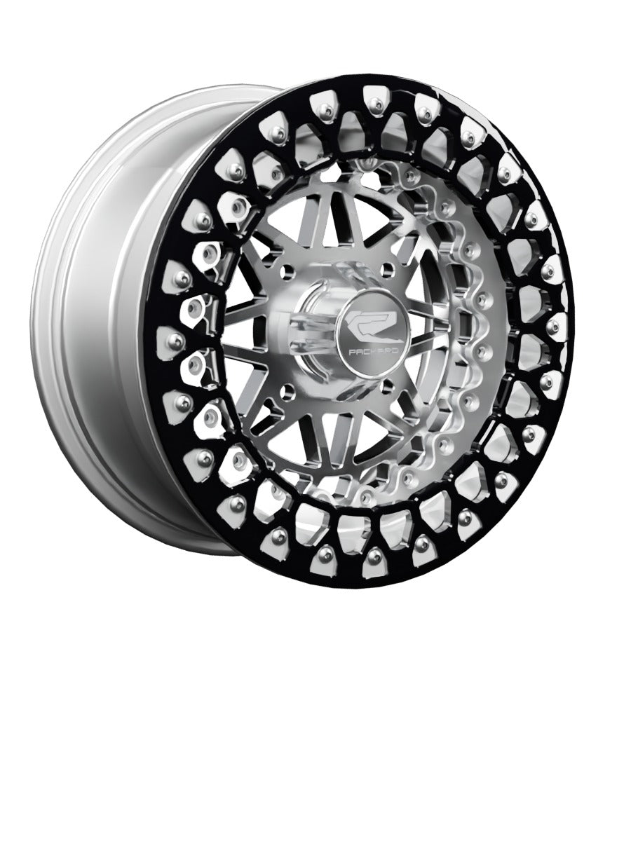 Apollo - FF Forged Polished Beadlock - Silver - 15x7 | 4x136 / Contrast Machined V.3 / Spinner cap