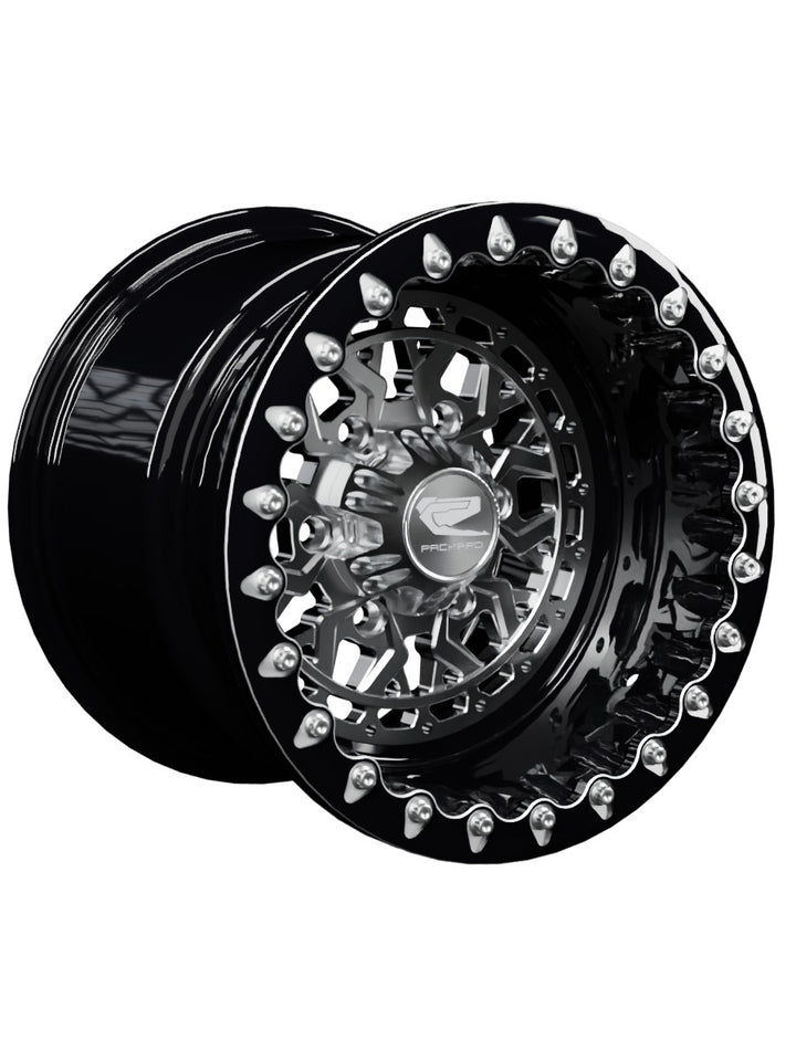 Apollo - FF Forged Beadlock - Silver Maverick R 6x139.7 - 15x11 | 6X139.7 / Contrast Machined V.1 / Spinner cap