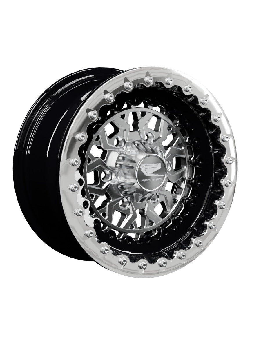 Apollo - FF Forged Beadlock - Silver Maverick R 6x139.7 - 15x7 | 6X139.7 / Polished V.1 / Spinner cap