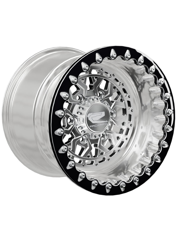 Apollo - FF Forged Polished Beadlock - Silver Maverick R 6x139.7 - 15x11 | 6X139.7 / Contrast Machined V.1 / No