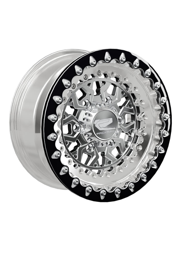 Apollo - FF Forged Polished Beadlock - Silver Maverick R 6x139.7 - 15x7 | 6X139.7 / Contrast Machined V.1 / No