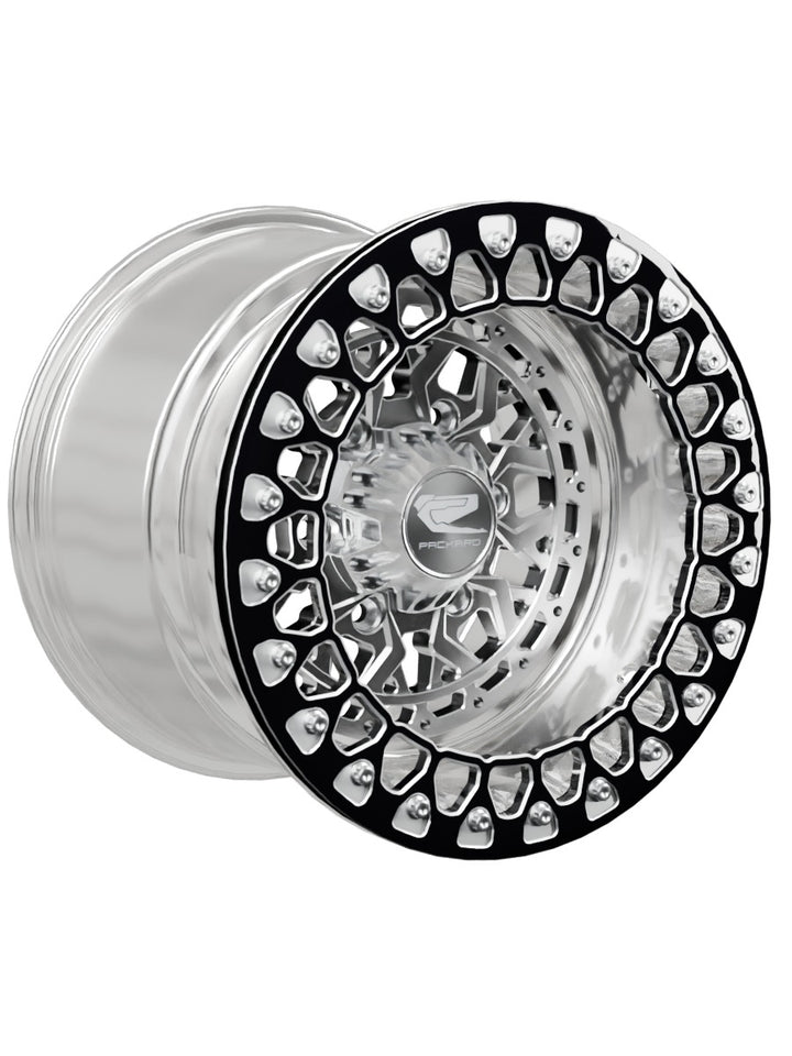 Apollo - FF Forged Polished Beadlock - Silver Maverick R 6x139.7 - 15x11 | 6X139.7 / Contrast Machined V.2 / Yes