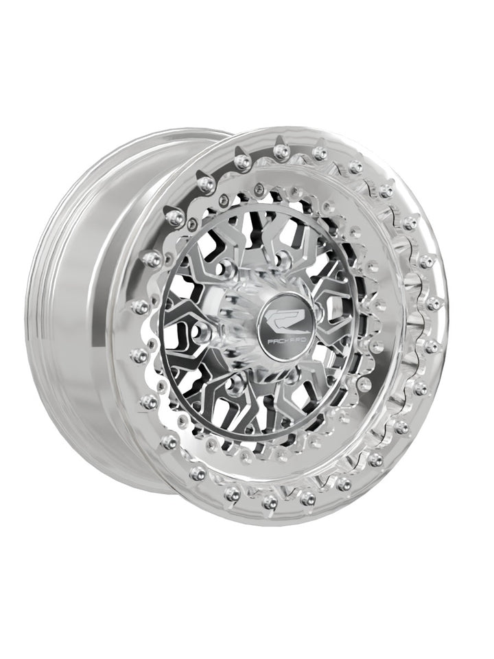 Apollo - FF Forged Polished Beadlock - Silver Maverick R 6x139.7 - 15x7 | 6X139.7 / Polished V.1 / Yes