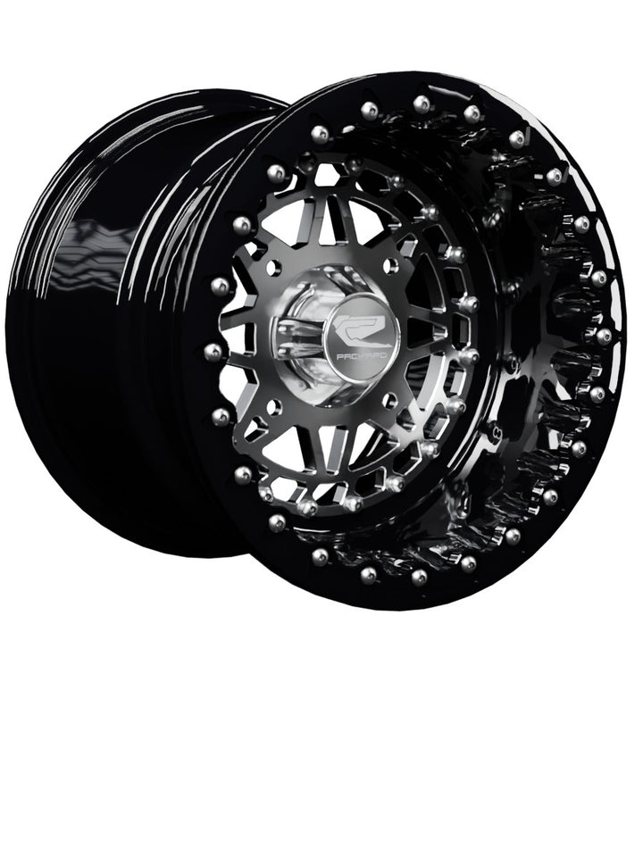 Apollo - FF Forged Beadlock - Silver - 15x11 | 4x156 / Gloss Black V.1 / Spinner cap