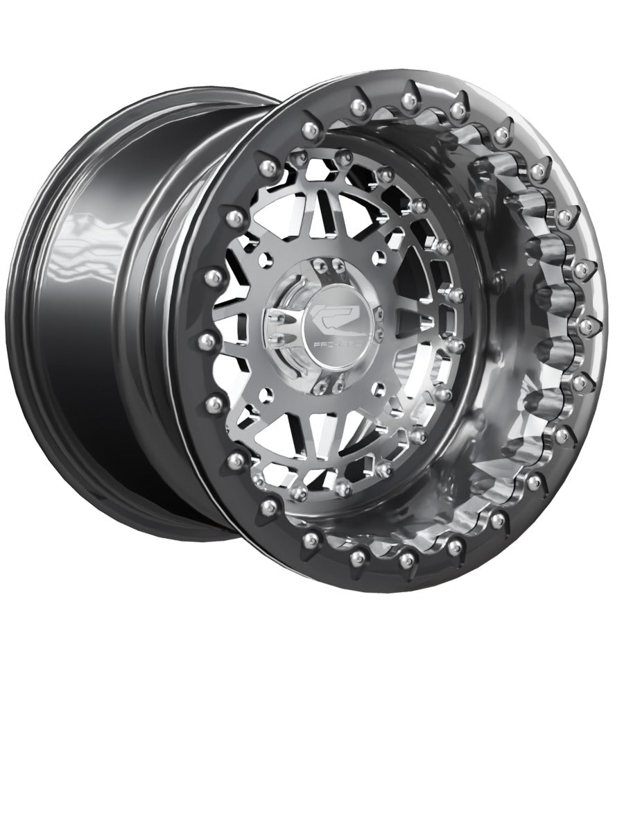 Apollo - FF Forged Beadlock - Silver - 15x11 | 4x156 / Gloss Black V.1