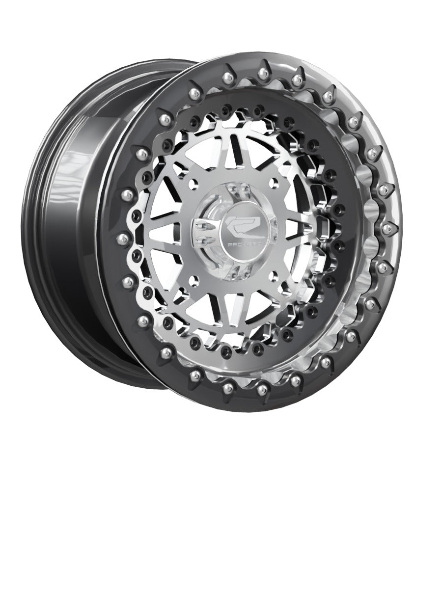 Apollo - FF Forged Beadlock - Silver - 15x7 | 4x156 / Gloss Black V.1