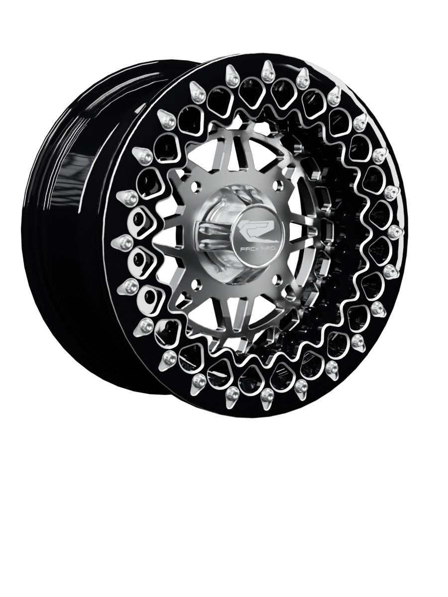 Apollo - FF Forged Beadlock - Silver - 15x7 | 4x156 / Contrast Machined V.2 / Spinner cap