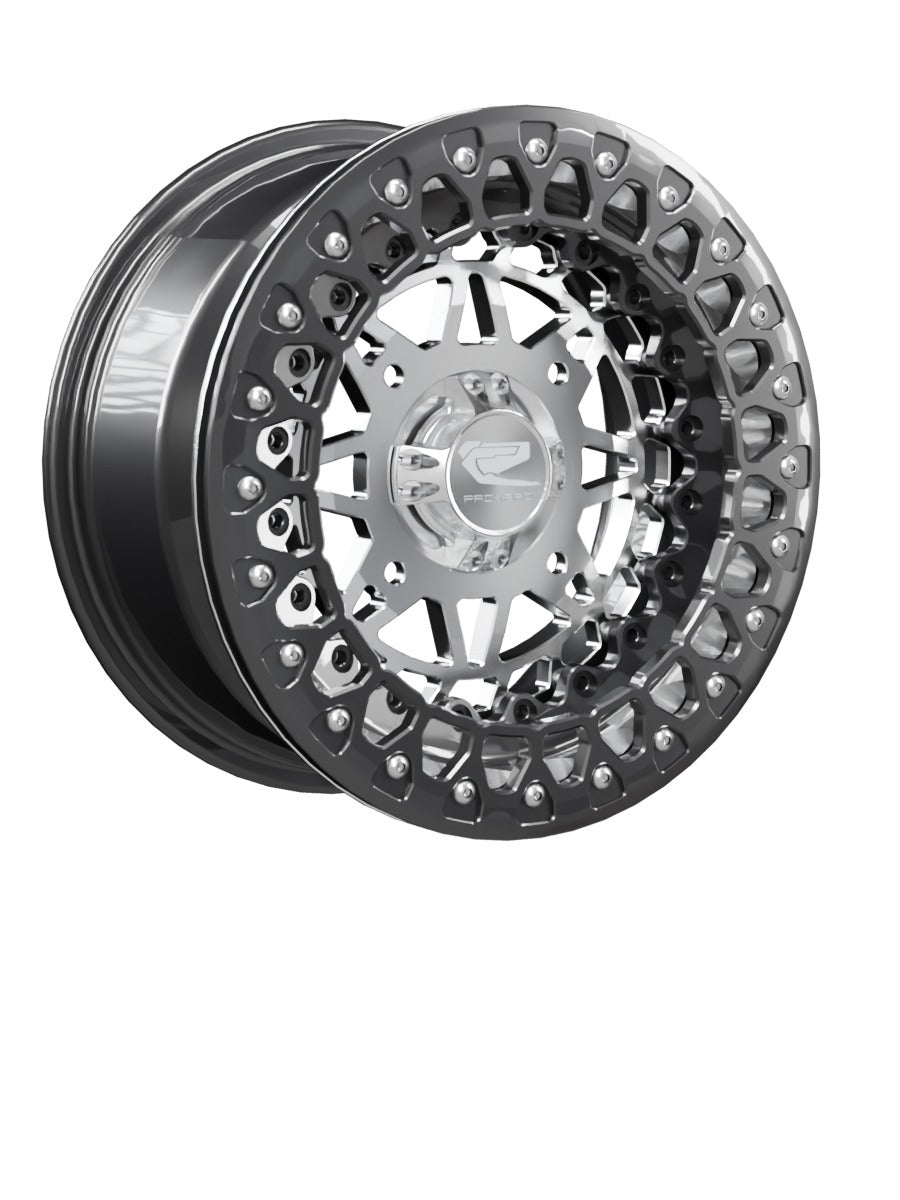 Apollo - FF Forged Beadlock - Silver - 15x7 | 4x156 / Gloss Black V.3
