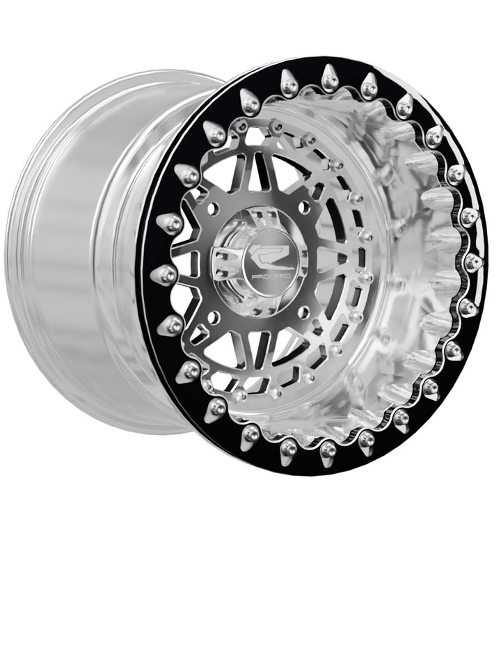 Apollo - FF Forged Polished Beadlock - Silver - 15x11 | 4x156 / Contrast Machined V.1