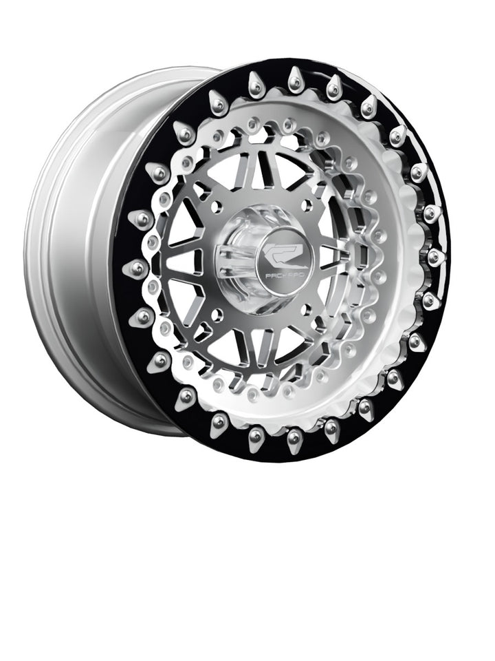 Apollo - FF Forged Polished Beadlock - Silver - 15x7 | 4x156 / Contrast Machined V.1 / Spinner cap