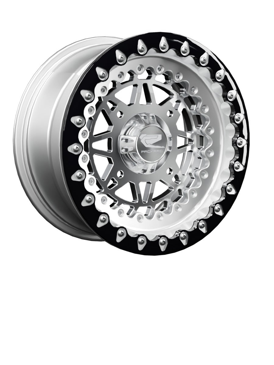 Apollo - FF Forged Polished Beadlock - Silver - 15x7 | 4x156 / Contrast Machined V.1
