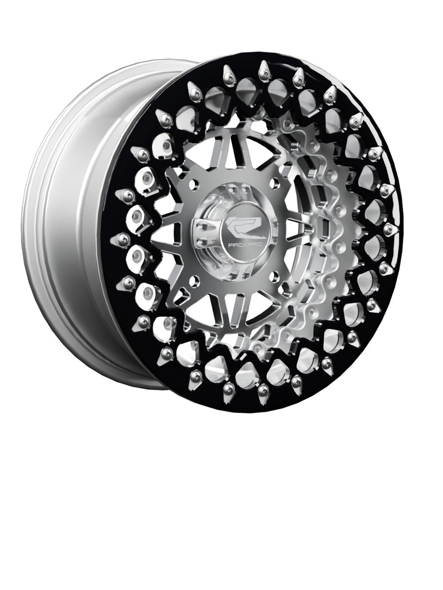 Apollo - FF Forged Polished Beadlock - Silver - 15x7 | 4x156 / Contrast Machined V.2