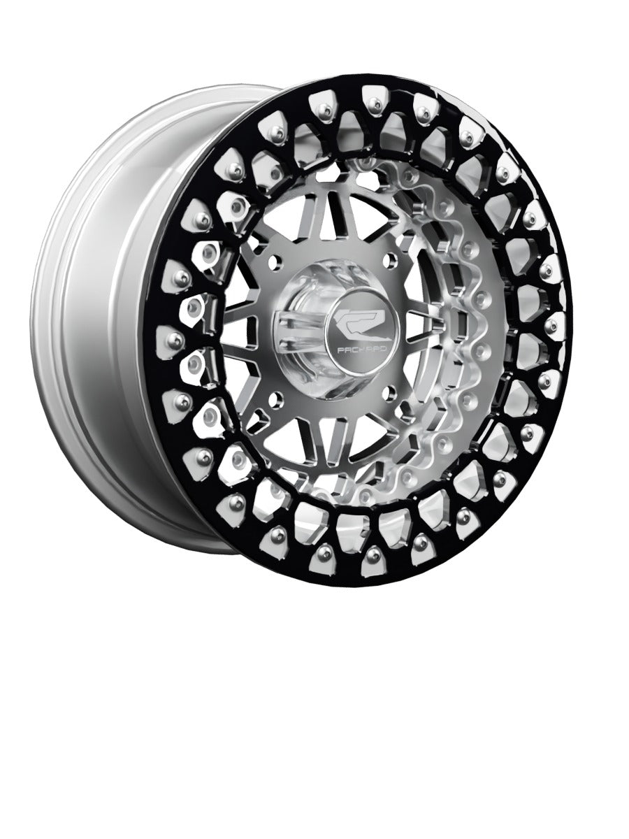 Apollo - FF Forged Polished Beadlock - Silver - 15x7 | 4x156 / Contrast Machined V.3 / Spinner cap