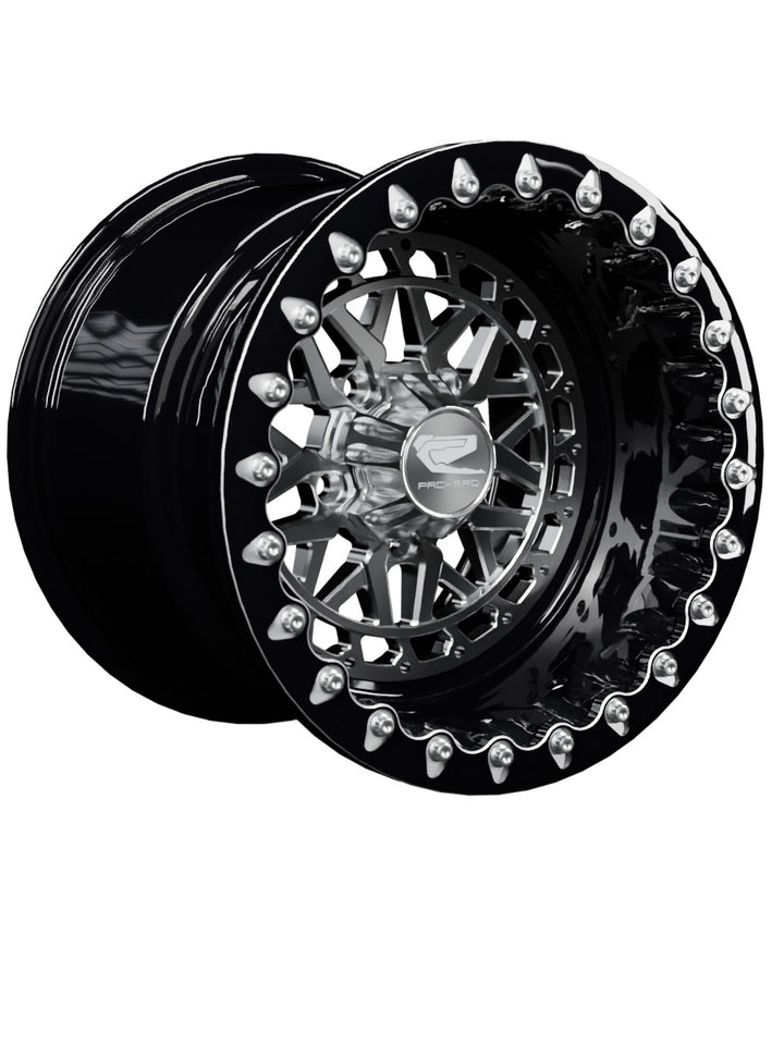 Apollo - FF Forged Beadlock - Silver RZR Pro R 5x4.5 - 15x11 | 5X4.5 / Contrast Machined V.1 / Spinner cap