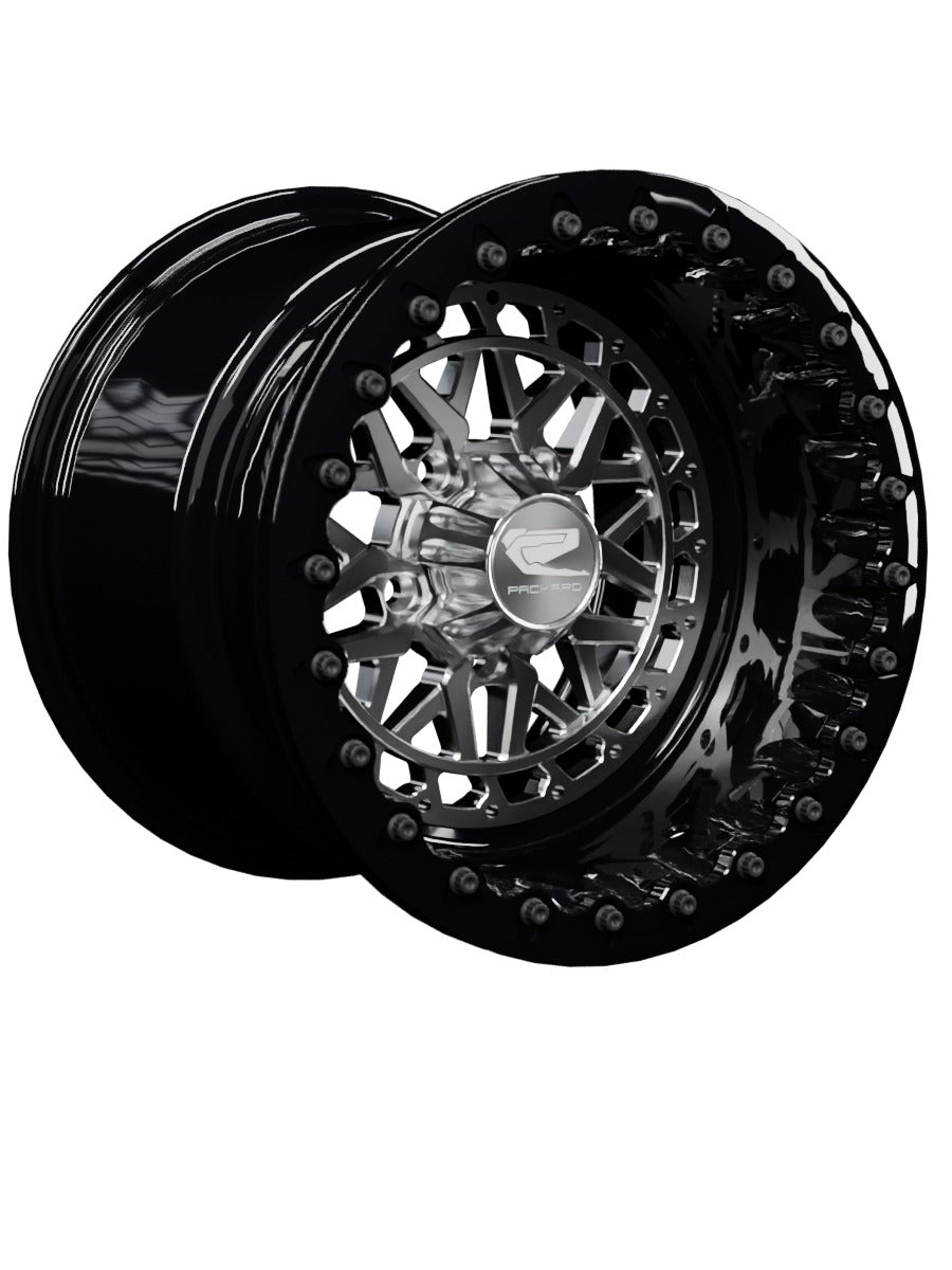 Apollo - FF Forged Beadlock - Silver RZR Pro R 5x4.5 - 15x11 | 5X4.5 / Gloss Black V.1 / Spinner cap