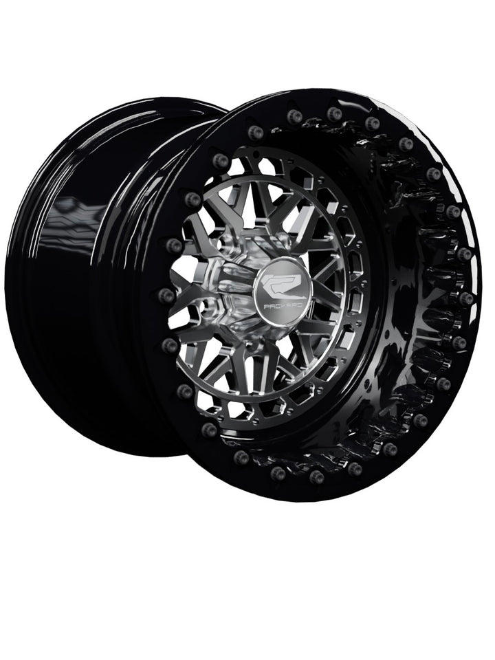 Apollo - FF Forged Beadlock - Silver RZR Pro R 5x4.5 - 15x11 | 5X4.5 / Gloss Black V.1 / Spinner cap