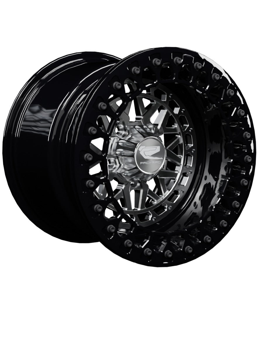 Apollo - FF Forged Beadlock - Silver RZR Pro R 5x4.5 - 15x11 | 5X4.5 / Gloss Black V.2 / Spinner cap