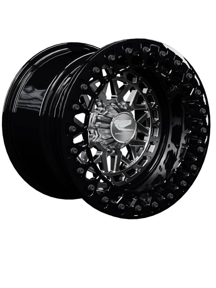 Apollo - FF Forged Beadlock - Silver RZR Pro R 5x4.5 - 15x11 | 5X4.5 / Gloss Black V.2 / Spinner cap