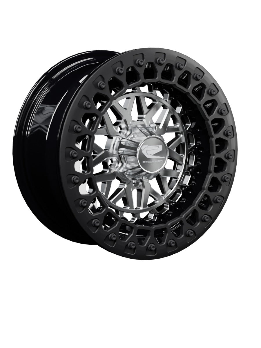 Apollo - FF Forged Beadlock - Silver RZR Pro R 5x4.5 - 15x7 | 5X4.5 / Satin Black V.2 / Spinner cap