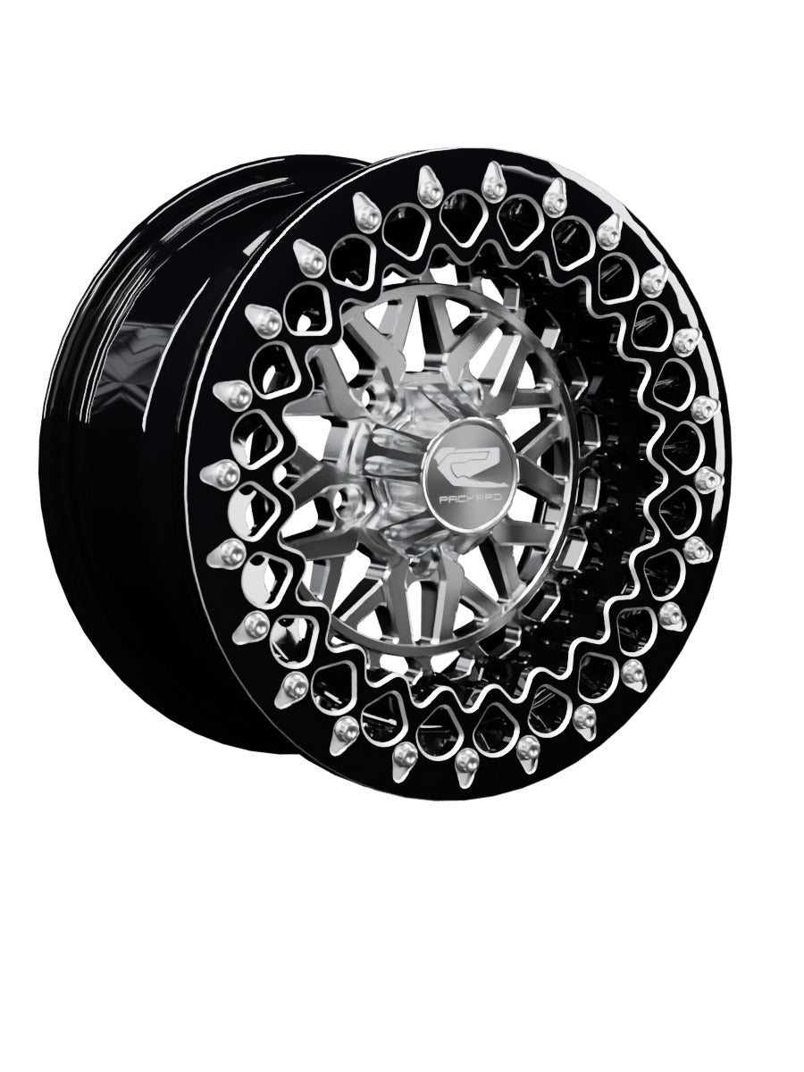Apollo - FF Forged Beadlock - Silver RZR Pro R 5x4.5 - 15x7 | 5X4.5 / Contrast Machined V.3 / Spinner cap