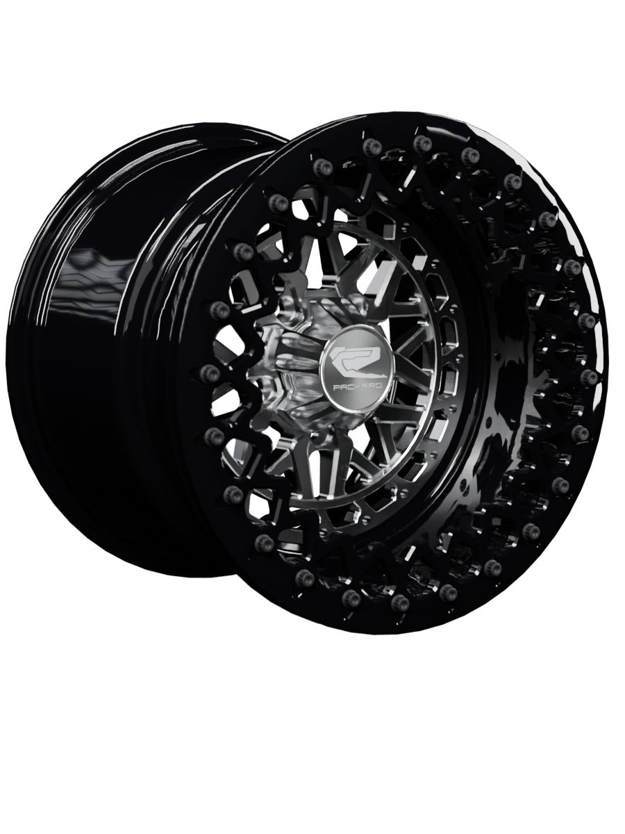 Apollo - FF Forged Beadlock - Silver RZR Pro R 5x4.5 - 15x11 | 5X4.5 / Gloss Black V.3 / Spinner cap