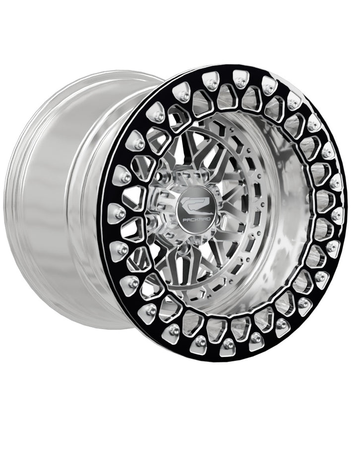 Apollo - FF Forged Polished Beadlock - Silver RZR Pro R 5x4.5 - 15x11 | 5X4.5 / Contrast Machined V.2 / No