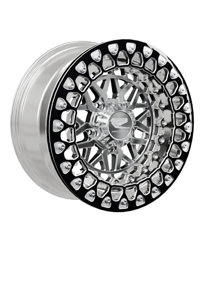 Apollo - FF Forged Polished Beadlock - Silver RZR Pro R 5x4.5 - 15x7 | 5X4.5 / Contrast Machined V.2 / No