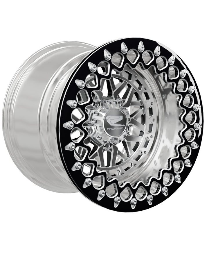 Apollo - FF Forged Polished Beadlock - Silver RZR Pro R 5x4.5 - 15x11 | 5X4.5 / Contrast Machined V.3 / No