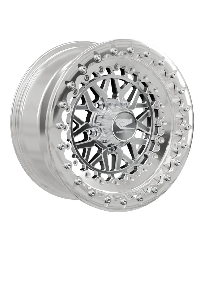 Apollo - FF Forged Polished Beadlock - Silver RZR Pro R 5x4.5 - 15x7 | 5X4.5 / Polished V.1 / Yes