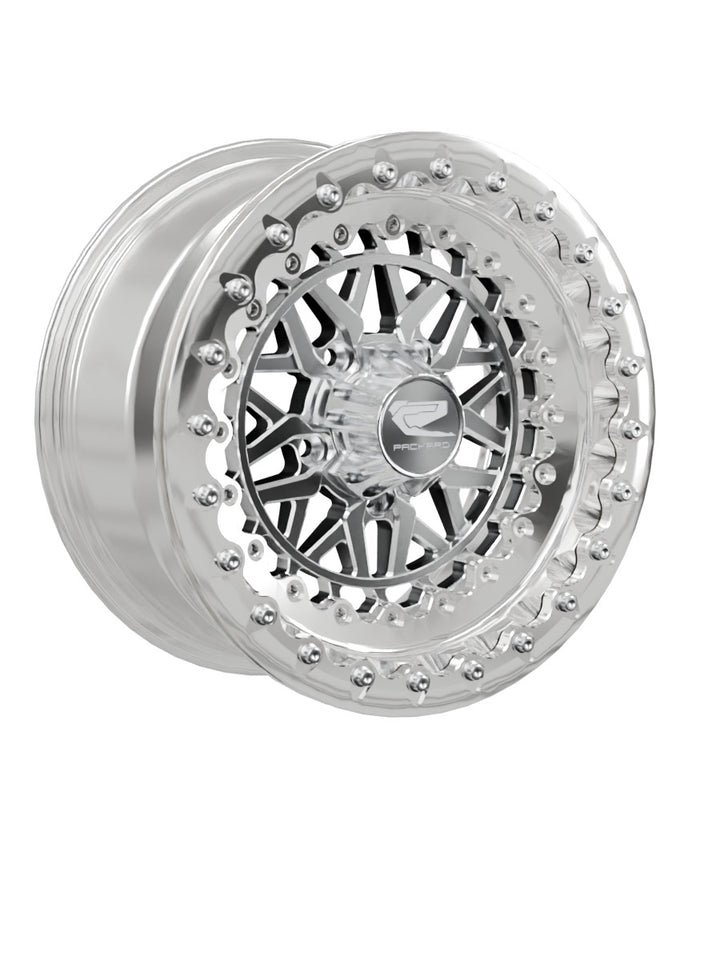 Apollo - FF Forged Polished Beadlock - Silver RZR Pro R 5x4.5 - 15x7 | 5X4.5 / Polished V.1 / Yes