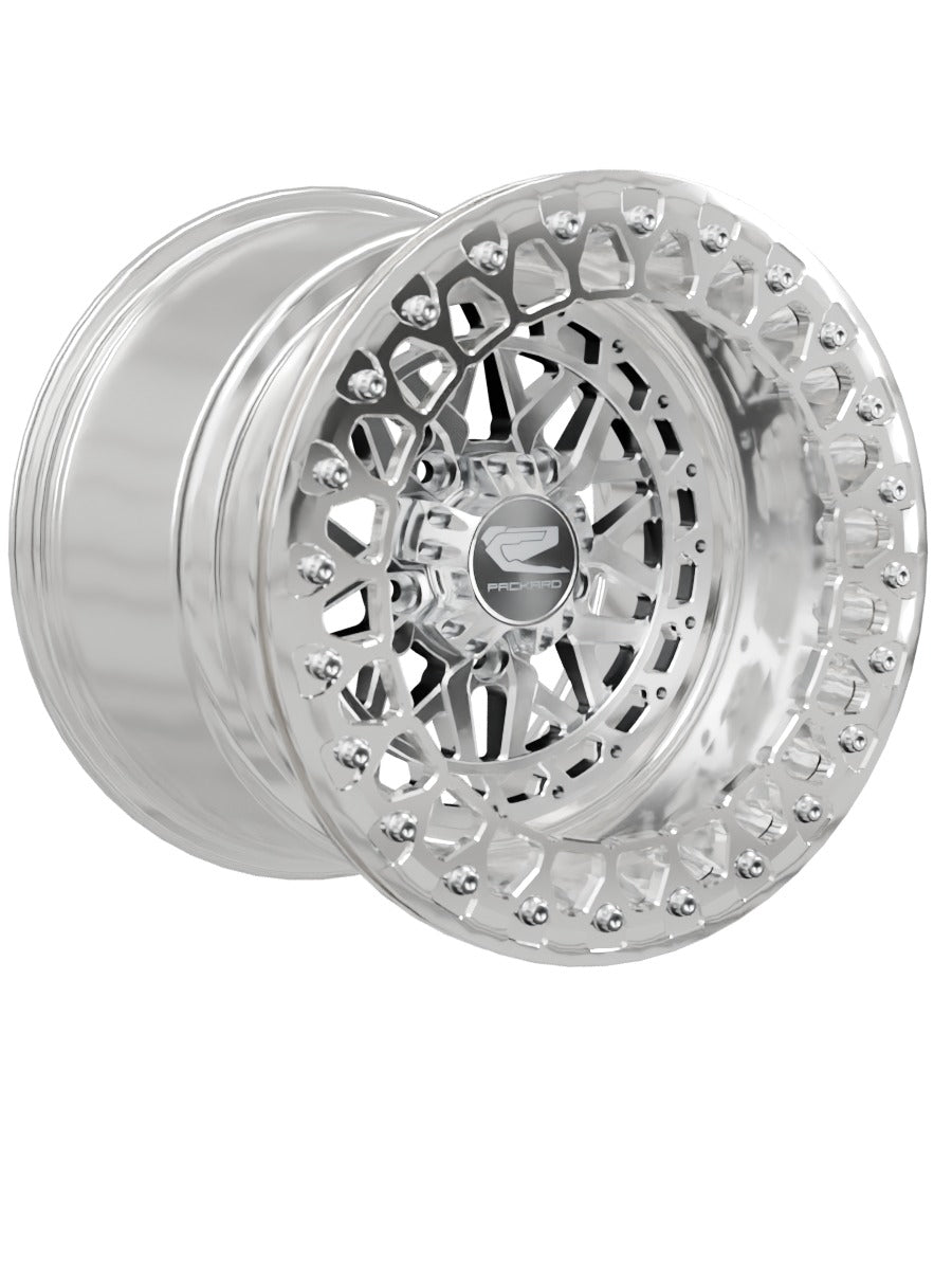 Apollo - FF Forged Polished Beadlock - Silver RZR Pro R 5x4.5 - 15x11 | 5X4.5 / Polished V.2 / No